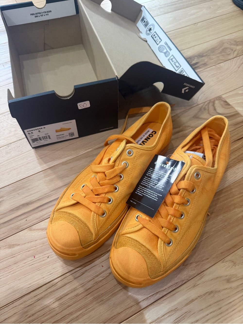 Converse Yellow Low-Top Canvas Sneakers